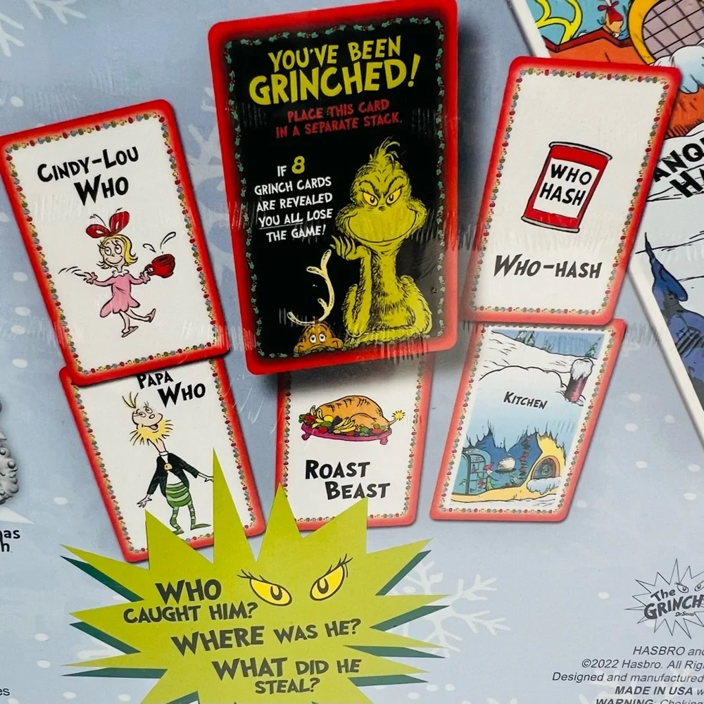 Hasbro Clue The Grinch Board Game - Red and Green - NEW - Picture 7 of 8